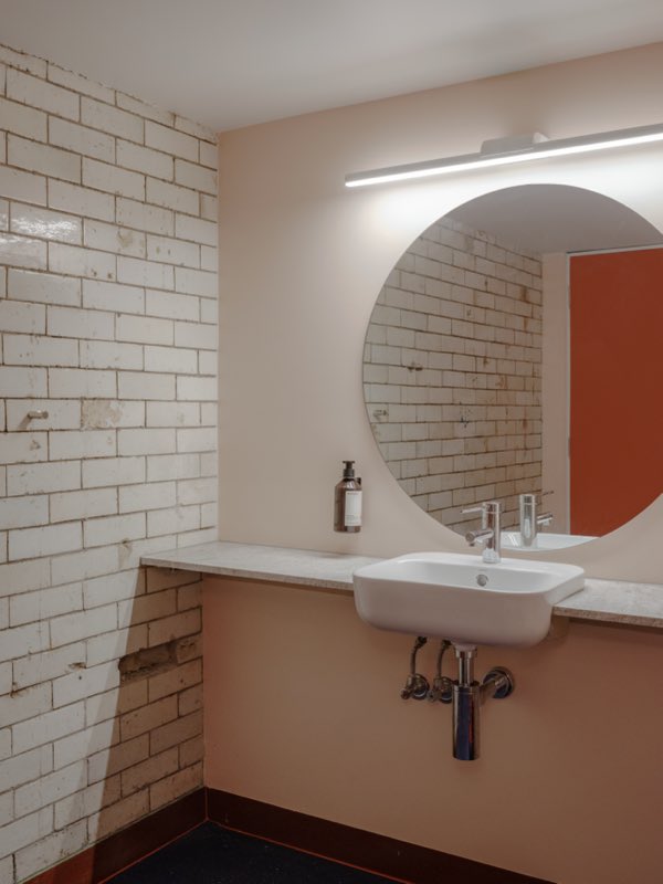 Spotless washroom vanity in a Sydney CBD office